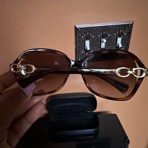 Authentic Coach Double Cs Sunglasses - Picture 3 of 4